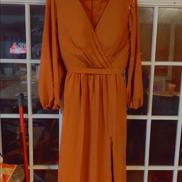 Burnt orange bridesmaid dress - Picture 2 of 2